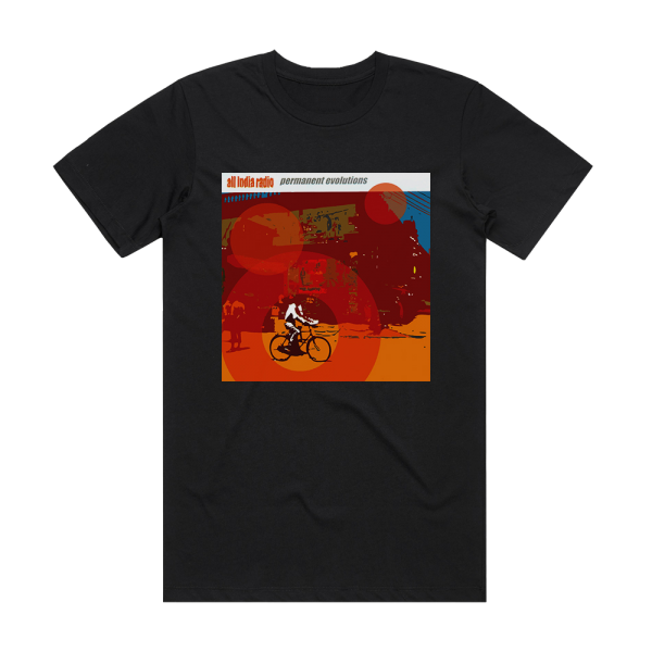 All India Radio Permanent Evolutions Album Cover T-Shirt Black