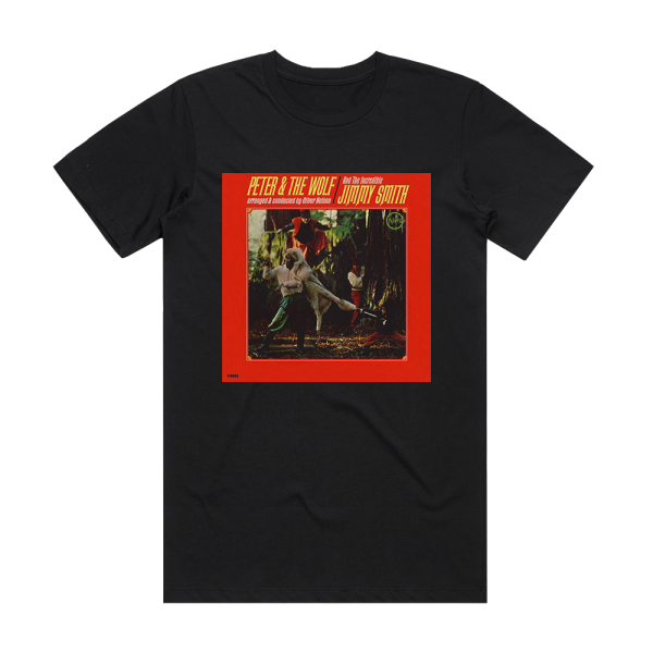 Jimmy Smith Peter The Wolf Album Cover T-Shirt Black