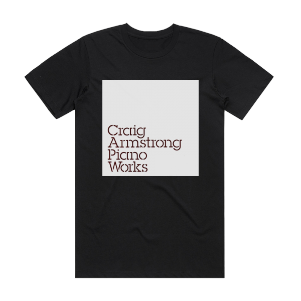 Craig Armstrong Piano Works Album Cover T-Shirt Black