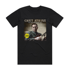 Chet Atkins Pickin On Country Album Cover T-Shirt Black