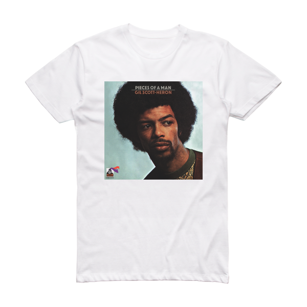 Gil Scott-Heron Pieces Of A Man Album Cover T-Shirt White