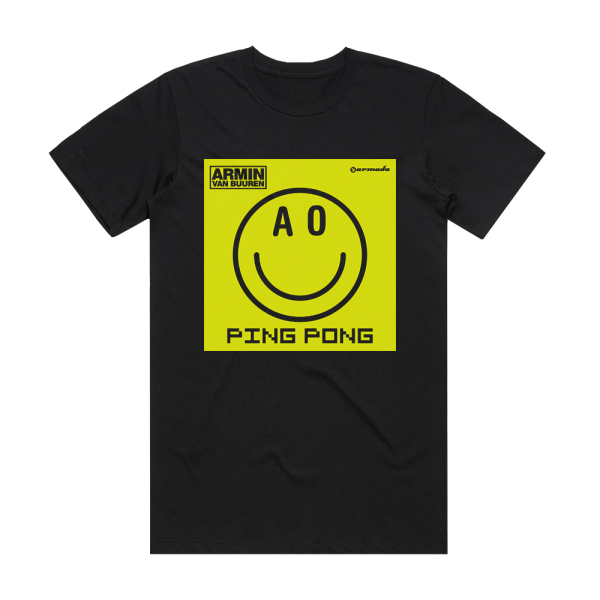 Armin van Buuren Ping Pong Album Cover T-Shirt Black