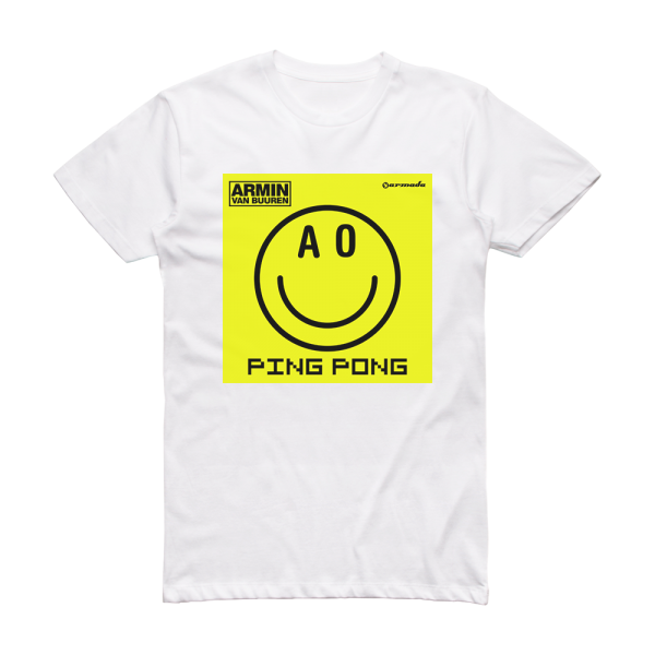 Armin van Buuren Ping Pong Album Cover T-Shirt White