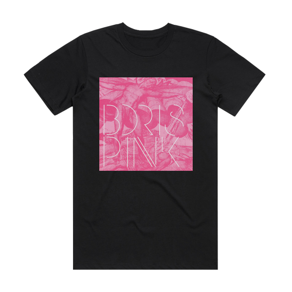 Boris Pink 1 Album Cover T-Shirt Black