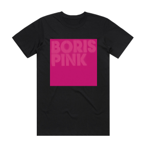 Boris Pink 2 Album Cover T-Shirt Black