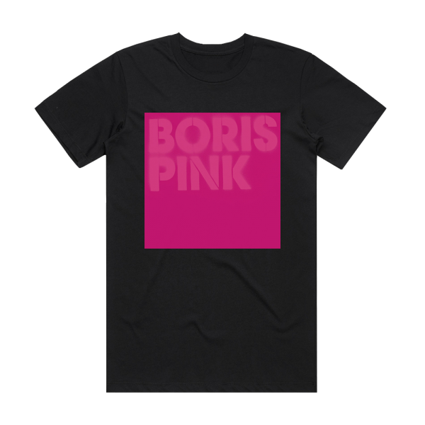 Boris Pink 2 Album Cover T-Shirt Black