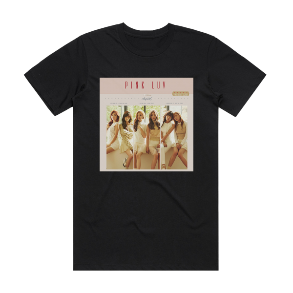 APink Pink Luv Album Cover T-Shirt Black