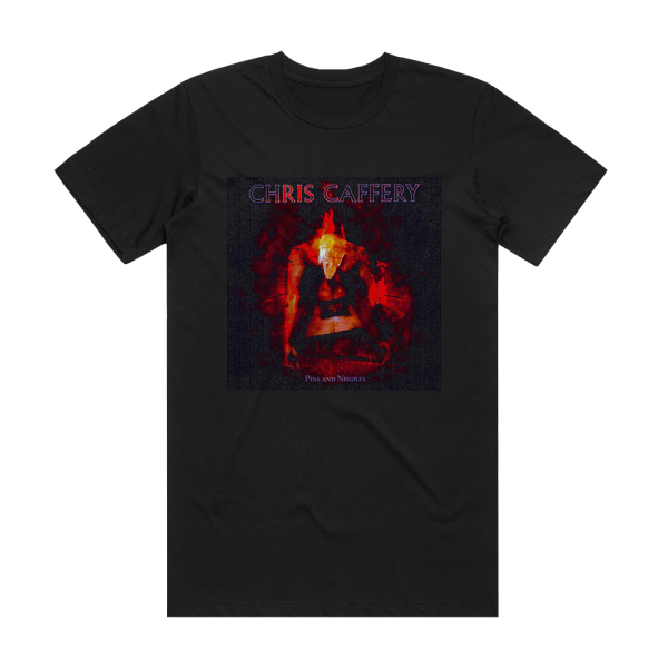 Chris Caffery Pins And Needles Album Cover T-Shirt Black