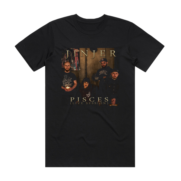 Jinjer Pisces Live Session Album Cover T-Shirt Black