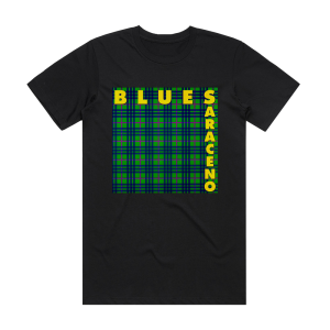Blues Saraceno Plaid Album Cover T-Shirt Black