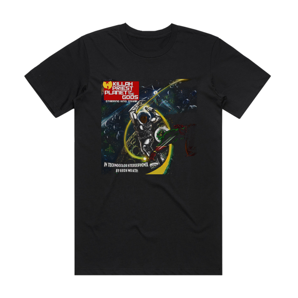 Killah Priest Planet Of The Gods Album Cover T-Shirt Black
