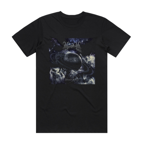 Mysticum Planet Satan Album Cover T-Shirt Black