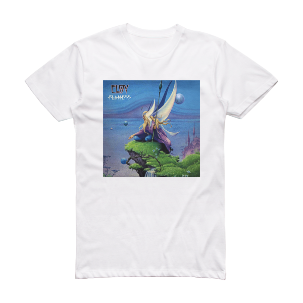 Eloy Planets 2 Album Cover T-Shirt White