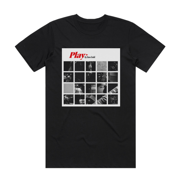 Dave Grohl Play Album Cover T-Shirt Black