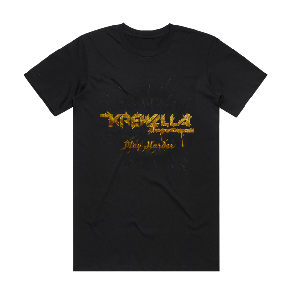 Krewella Play Harder Album Cover T-Shirt Black