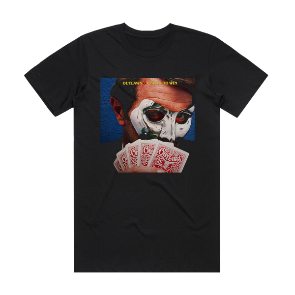 Outlaws Playin To Win Album Cover T-Shirt Black
