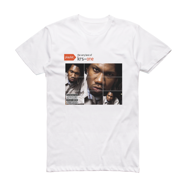 KRS‐One Playlist The Very Best Of Krs One Album Cover T-Shirt White