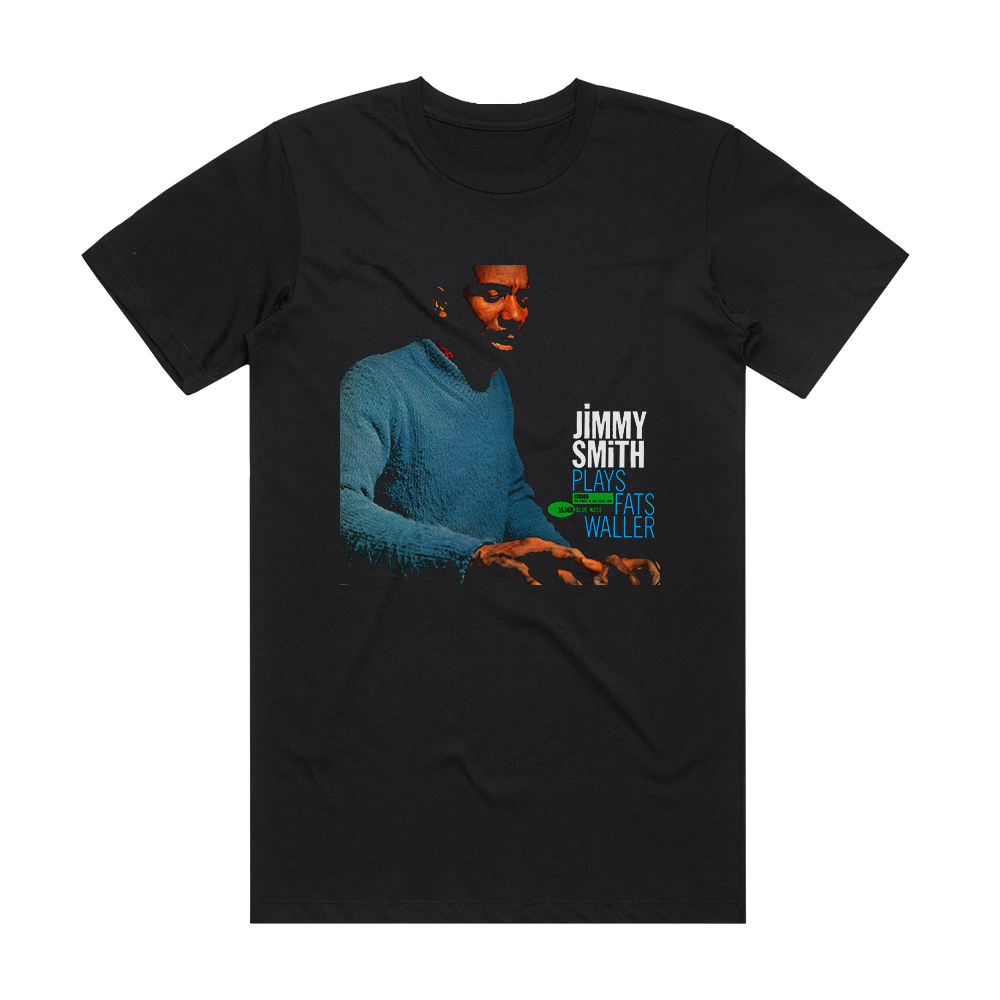 Jimmy Smith Plays Fats Waller Album Cover T-Shirt Black – ALBUM COVER T ...