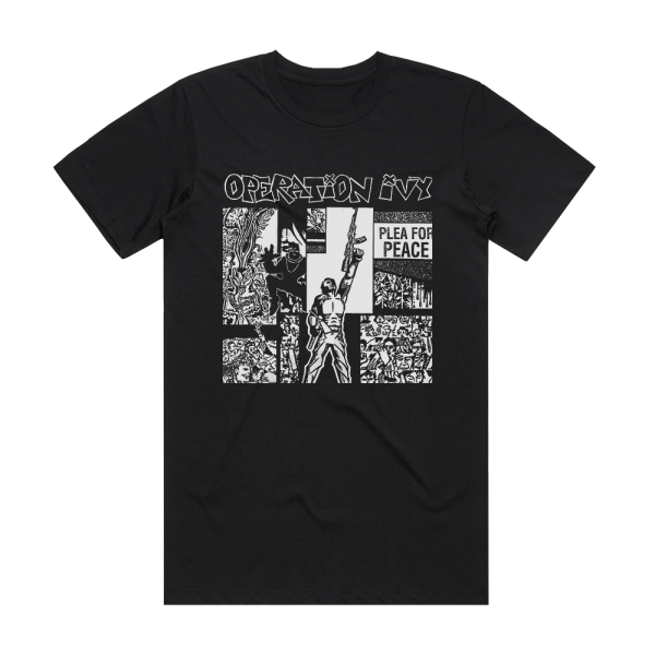 Operation Ivy Plea For Peace Album Cover T-Shirt Black