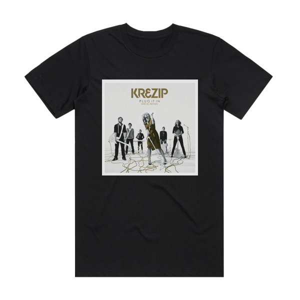 Krezip Plug It In Album Cover T-Shirt Black