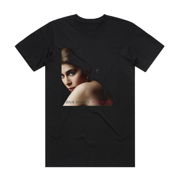 Julie Zenatti Plus De Diva Album Cover T-Shirt Black