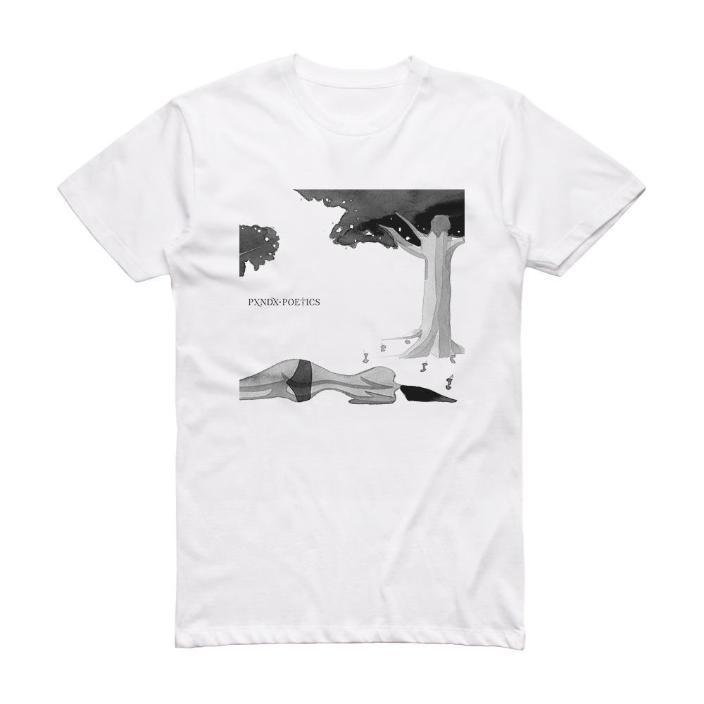 Panda Poetics Album Cover T-Shirt White – ALBUM COVER T-SHIRTS