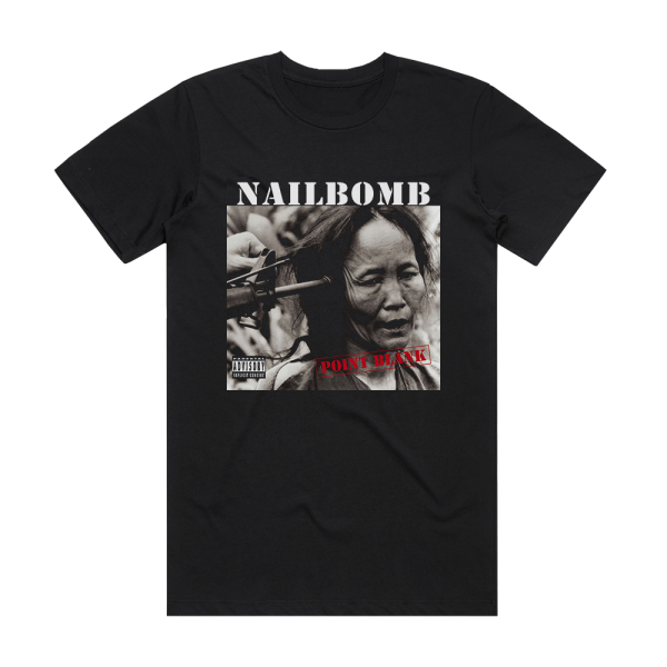 Nailbomb Point Blank Album Cover T-Shirt Black