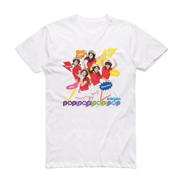 Crayon Pop Poppoppop Album Cover T-Shirt White