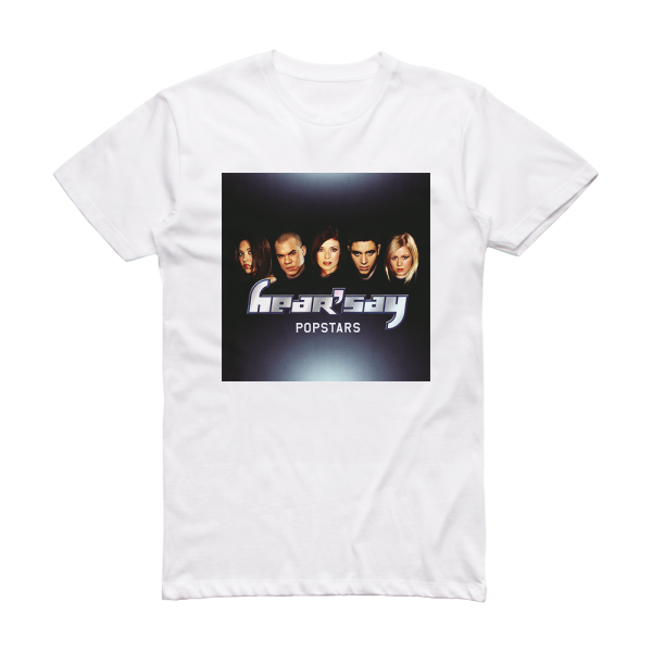 HearSay Popstars Album Cover T-Shirt White