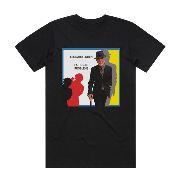 Leonard Cohen Popular Problems Album Cover T-Shirt Black