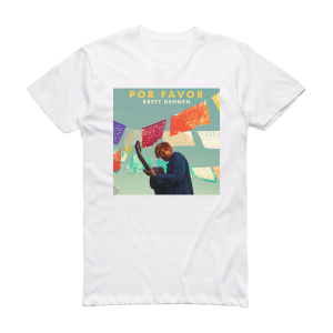 Brett Dennen Por Favor Album Cover T-Shirt White