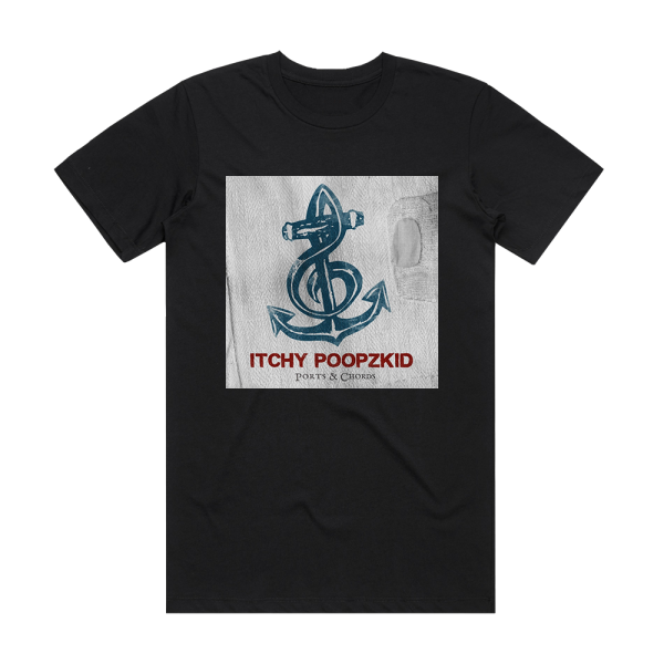Itchy Poopzkid Ports Chords Album Cover T-Shirt Black