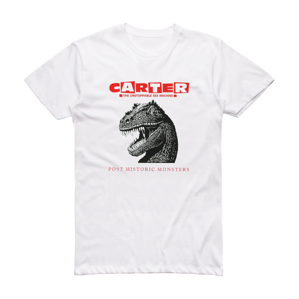 Carter the Unstoppable Sex Machine Post Historic Monsters Album Cover T-Shirt White