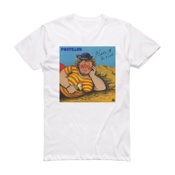 Middle of the Road Postcard Album Cover T-Shirt White