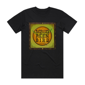 Mrs Greenbird Postcards Album Cover T-Shirt Black