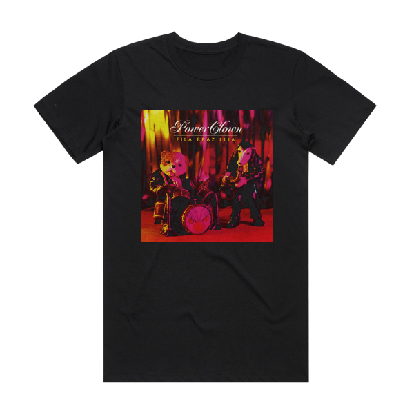 Fila Brazillia Power Clown Album Cover T-Shirt Black