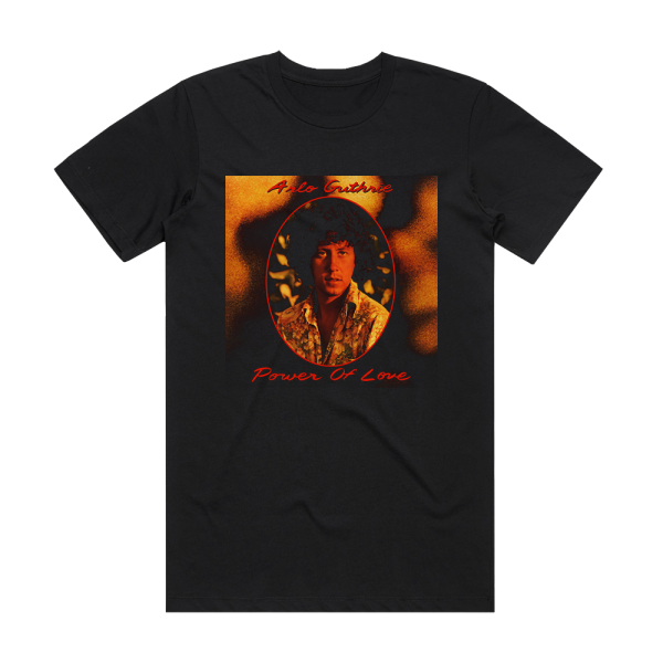 Arlo Guthrie Power Of Love Album Cover T-Shirt Black