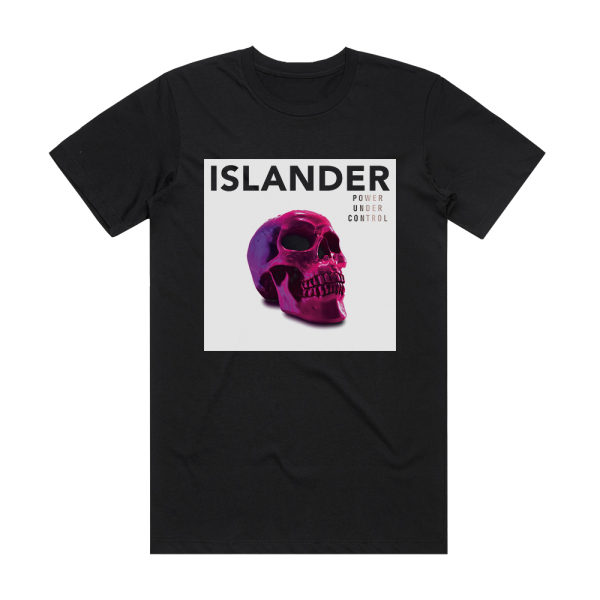 Islander Power Under Control Album Cover T-Shirt Black