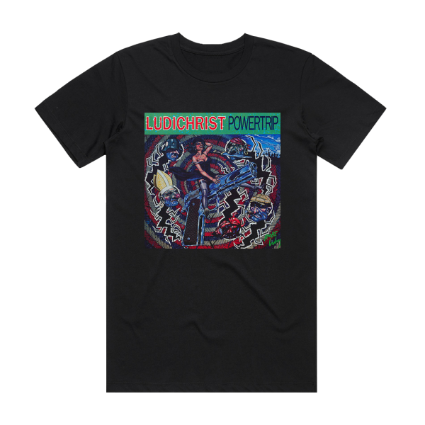 Ludichrist Powertrip Album Cover T-Shirt Black
