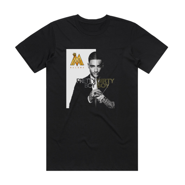 Maluma Pretty Boy Dirty Boy Album Cover T-Shirt Black