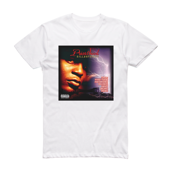 Killah Priest Priesthood Album Cover T-Shirt White