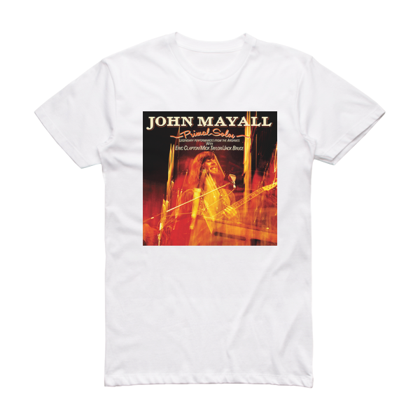 John Mayall Primal Solos Album Cover T-Shirt White