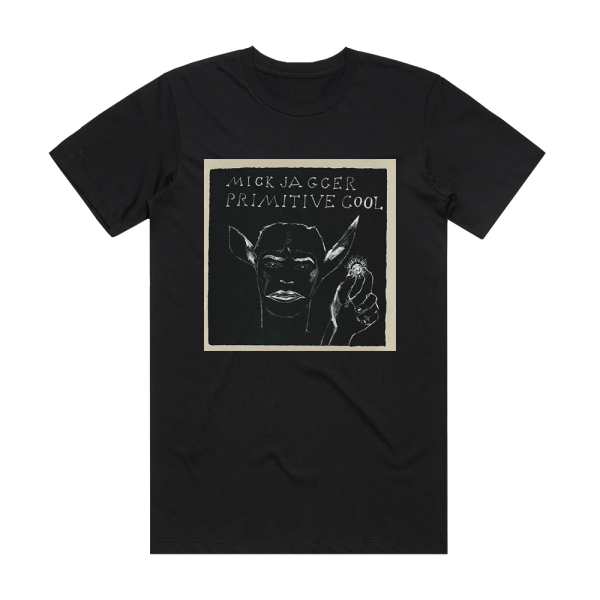 Mick Jagger Primitive Cool Album Cover T-Shirt Black