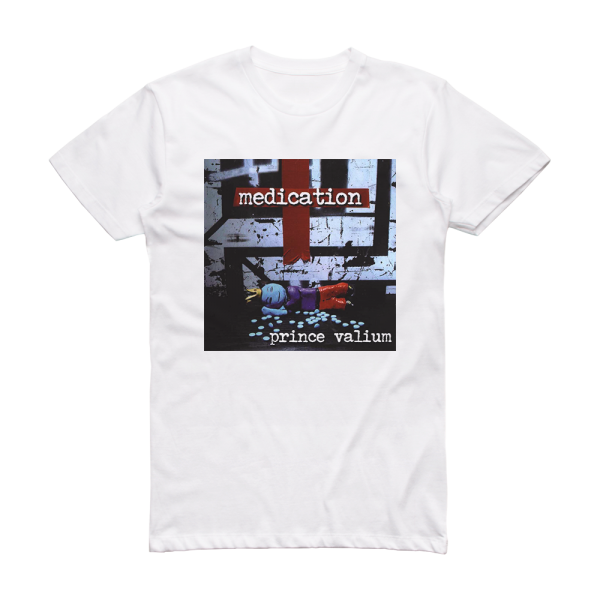 Medication Prince Valium Album Cover T-Shirt White