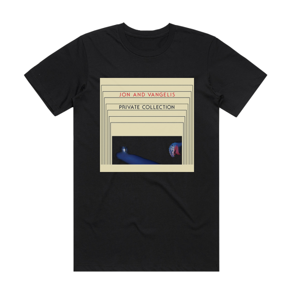 Jon and Vangelis Private Collection Album Cover T-Shirt Black