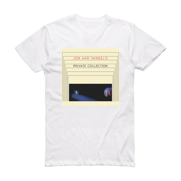 Jon and Vangelis Private Collection Album Cover T-Shirt White