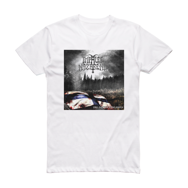 Impaled Nazarene Pro Patria Finlandia Album Cover T-Shirt White