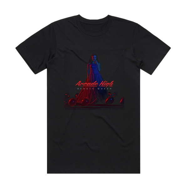 Arcade High Prom Queen Ep Album Cover T-Shirt Black