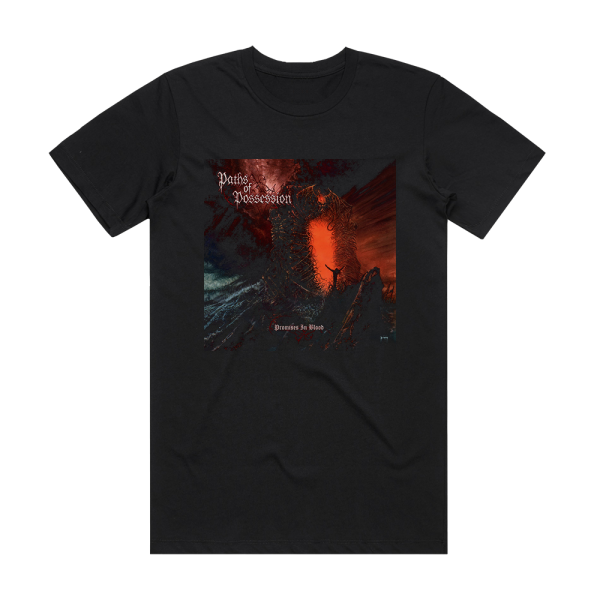 Paths of Possession Promises In Blood Album Cover T-Shirt Black