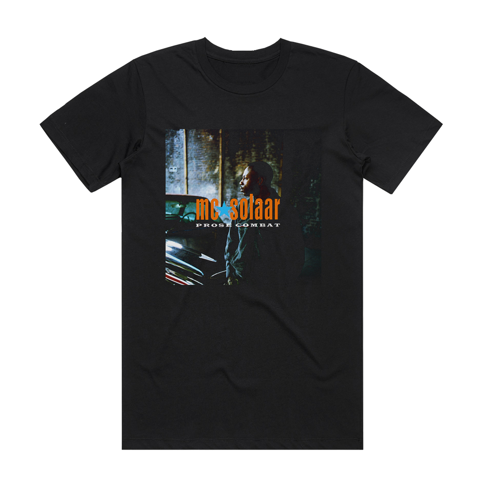 MC Solaar Prose Combat Album Cover T-Shirt Black – ALBUM COVER T